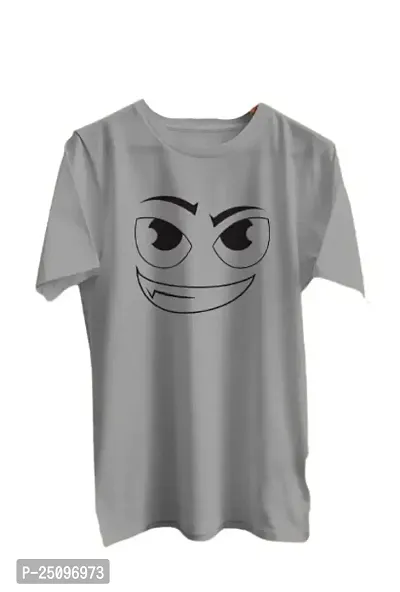 CSK Store Dragon Face Design Printed Round Neck T-Shirt for Men-thumb0