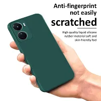 CSK Back Cover Vivo Y16 Scratch Proof | Flexible | Matte Finish | Soft Silicone Mobile Cover Vivo Y16 (Green)-thumb3