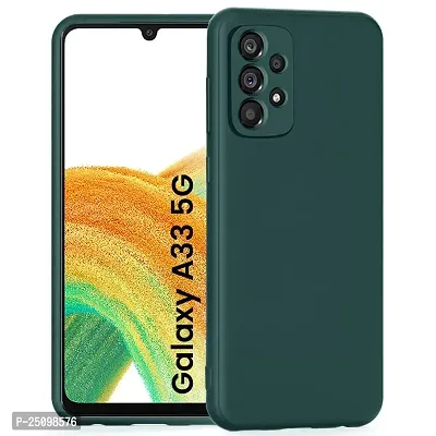 CSK Back Cover Samsung Galaxy A33 5G Scratch Proof | Flexible | Matte Finish | Soft Silicone Mobile Cover Samsung Galaxy A33 5G (Green)