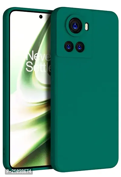 CSK Back Cover OnePlus 10R Scratch Proof | Flexible | Matte Finish | Soft Silicone Mobile Cover OnePlus 10R (Green)