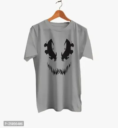 CSK Store Funky Face Design Printed Round Neck T-Shirt for Men