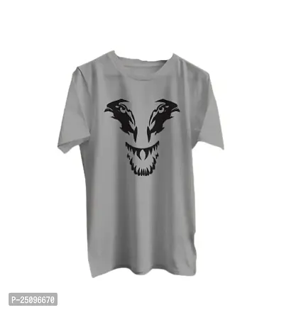 CSK Store Joker Face Design Printed Rund Neck T-Shirt for Men-thumb0