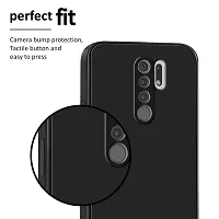 CSK Back Cover Redmi Note 8 pro Scratch Proof | Flexible | Matte Finish | Soft Silicone Mobile Cover Redmi Note 8 pro (Black)-thumb4