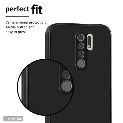 CSK Back Cover Redmi Note 8 pro Scratch Proof | Flexible | Matte Finish | Soft Silicone Mobile Cover Redmi Note 8 pro (Black)-thumb5