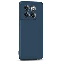 CSK Back Cover OnePlus 10T Scratch Proof | Flexible | Matte Finish | Soft Silicone Mobile Cover OnePlus 10T (Blue)-thumb2