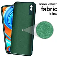 CSK Back Cover Redmi 9A Sport Scratch Proof | Flexible | Matte Finish | Soft Silicone Mobile Cover Redmi 9A Sport (Green)-thumb2