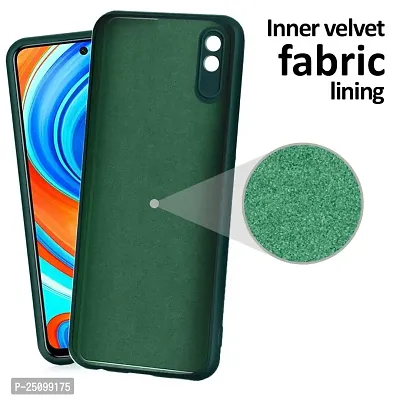 CSK Back Cover Redmi 9A Sport Scratch Proof | Flexible | Matte Finish | Soft Silicone Mobile Cover Redmi 9A Sport (Green)-thumb3