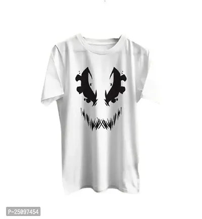 CSK Store Funky Face Design Printed Round Neck T-Shirt for Men