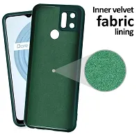 CSK Back Cover Realme C21Y Scratch Proof | Flexible | Matte Finish | Soft Silicone Mobile Cover Realme C21Y (Green)-thumb2