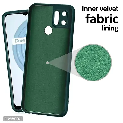 CSK Back Cover Realme C21Y Scratch Proof | Flexible | Matte Finish | Soft Silicone Mobile Cover Realme C21Y (Green)-thumb3
