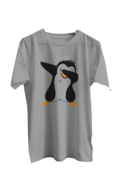 CSK Store Peguin Design Round Neck T-Shirt for Men