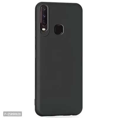 CSK Back Cover Vivo Y17 Scratch Proof | Flexible | Matte Finish | Soft Silicone Mobile Cover Vivo Y17 (Black)-thumb2