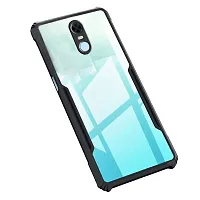 CSK Redmi Note 4 Case Back Cover Shockproof Bumper Crystal Clear Camera Protection | Acrylic Transparent Eagle Cover for Redmi Note 4 (Black).-thumb1