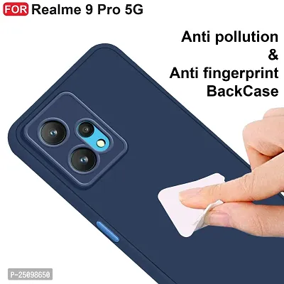 CSK Back Cover Realme 9 Pro Scratch Proof | Flexible | Matte Finish | Soft Silicone Mobile Cover Realme 9 Pro (Blue)-thumb4