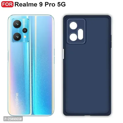 CSK Back Cover Realme 9 Pro Scratch Proof | Flexible | Matte Finish | Soft Silicone Mobile Cover Realme 9 Pro (Blue)-thumb2