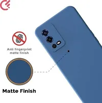 CSK Back Cover Oppo A55 Scratch Proof | Flexible | Matte Finish | Soft Silicone Mobile Cover Oppo A55 (Blue)-thumb3