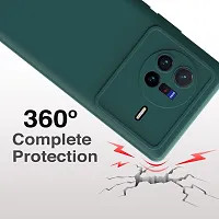 CSK Back Cover Vivo X80 Scratch Proof | Flexible | Matte Finish | Soft Silicone Mobile Cover Vivo X80 (Green)-thumb4