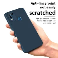CSK Back Cover Infinix Hot 10 Play Scratch Proof | Flexible | Matte Finish | Soft Silicone Mobile Cover Infinix Hot 10 Play (Blue)-thumb3