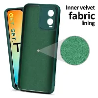 CSK Back Cover Vivo T1X Scratch Proof | Flexible | Matte Finish | Soft Silicone Mobile Cover Vivo T1X (Green)-thumb1