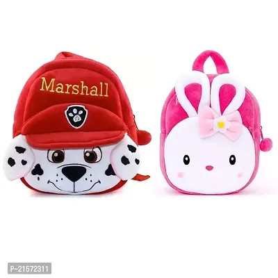 CSK Marshall  Konggi Combo Kids School Bag Cute Backpacks for Girls/Boys/Animal Cartoon Mini Travel Bag Backpack for Kids Girl Boy 2-6 Years