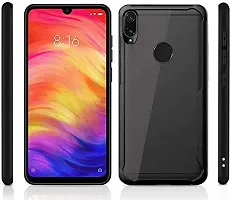 CSK Vivo Y95 Case Back Cover Shockproof Bumper Crystal Clear Camera Protection | Acrylic Transparent Eagle Cover for Vivo Y95 (Black).-thumb1