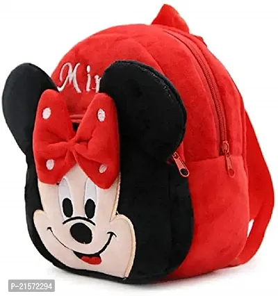 CSK Spider Red  Minnie Red Down Combo Kids School Bag Cute Backpacks for Girls/Boys/Animal Cartoon Mini Travel Bag Backpack for Kids Girl Boy 2-6 Years-thumb3