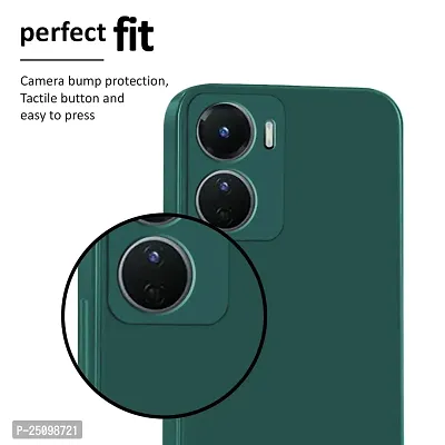CSK Back Cover Vivo Y16 Scratch Proof | Flexible | Matte Finish | Soft Silicone Mobile Cover Vivo Y16 (Green)-thumb5