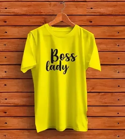 CSK Store Boss Lady Design Round Neck T-Shirt for Men