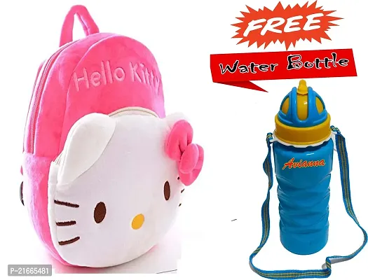 CSK Kids Bag With Free Water Bottle Bagpacks Kids Bag Nursery Picnic Carry Plush Bags School Bags for Kid Girl and Boy-thumb0