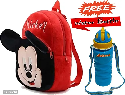 CSK Kids Bag With Free Water Bottle Bagpacks Kids Bag Nursery Picnic Carry Plush Bags School Bags for Kid Girl and Boy-thumb0