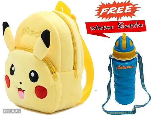 CSK Kids Bag With Free Water Bottle Bagpacks Kids Bag Nursery Picnic Carry Plush Bags School Bags for Kid Girl and Boy-thumb0