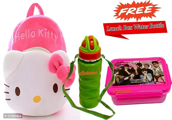 CSK Kids Bag With Free Water Bottle Bagpacks Kids Bag Nursery Picnic Carry Plush Bags School Bags for Kid Girl and Boy