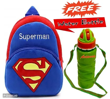 CSK Kids Bag With Free Water Bottle Bagpacks Kids Bag Nursery Picnic Carry Plush Bags School Bags for Kid Girl and Boy