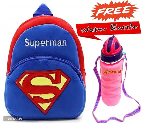 CSK Kids Bag With Free Water Bottle Bagpacks Kids Bag Nursery Picnic Carry Plush Bags School Bags for Kid Girl and Boy