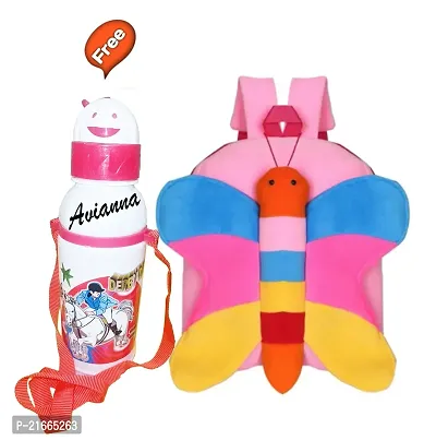 CSK Kids Bag With Free Water Bottle Bagpacks Kids Bag Nursery Picnic Carry Plush Bags School Bags for Kid Girl and Boy