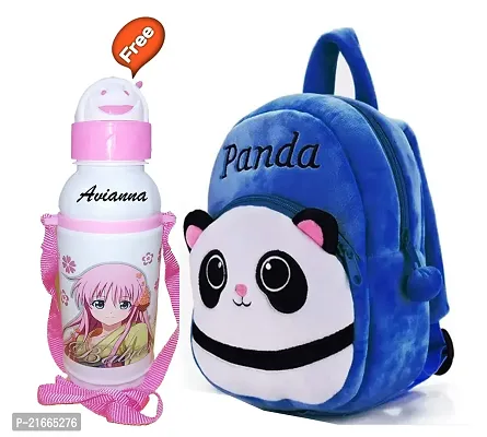 CSK Kids Bag With Free Water Bottle Bagpacks Kids Bag Nursery Picnic Carry Plush Bags School Bags for Kid Girl and Boy