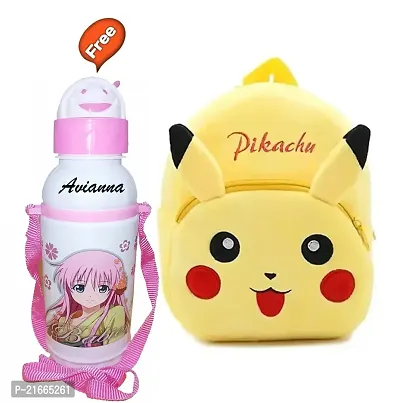 CSK Kids Bag With Free Water Bottle Bagpacks Kids Bag Nursery Picnic Carry Plush Bags School Bags for Kid Girl and Boy