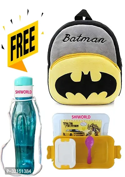 Cute Soft Plush Backpacks with Free Water Bottle and Lunch Box