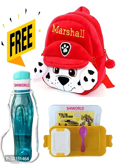 Cute Soft Plush Backpacks with Free Water Bottle and Lunch Box-thumb0