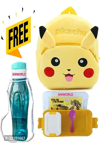 Cute Soft Plush Backpacks with Free Water Bottle and Lunch Box