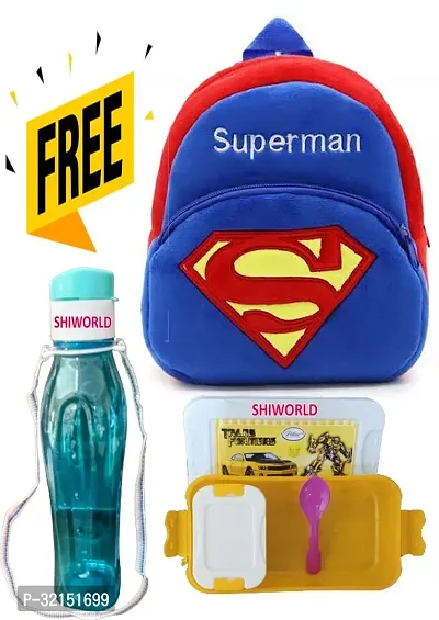 Cute Soft Plush Backpacks with Free Water Bottle and Lunch Box