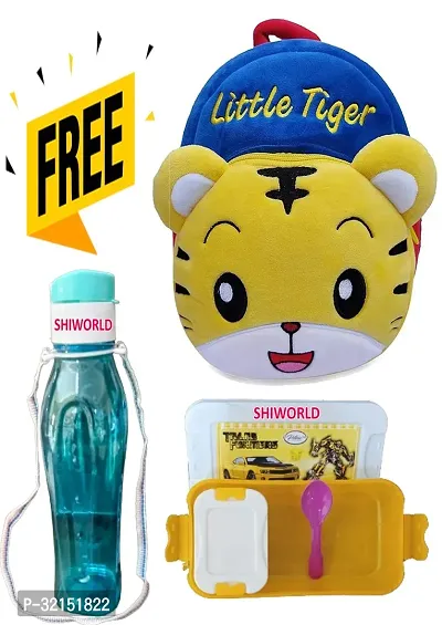 Cute Soft Plush Backpacks with Free Water Bottle and Lunch Box