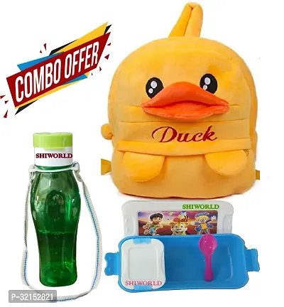 Cute Soft Plush Backpacks with Free Water Bottle and Lunch Box-thumb0