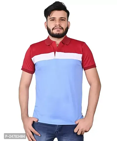 Reliable Multicoloured Nylon Solid Tshirt For Men