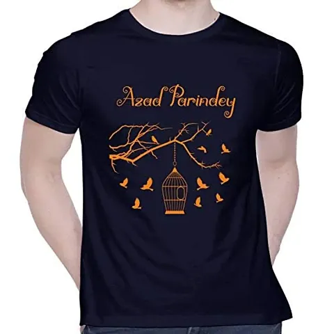 Trendy Blend Round Neck Tees For Men