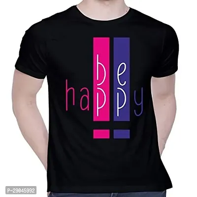 Reliable Black Polycotton Printed Tees For Men