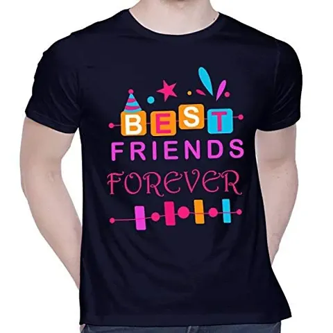 Stylish Blend Round Neck T-Shirt For Men