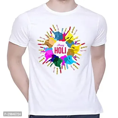 Reliable White Polycotton Printed Tees For Men