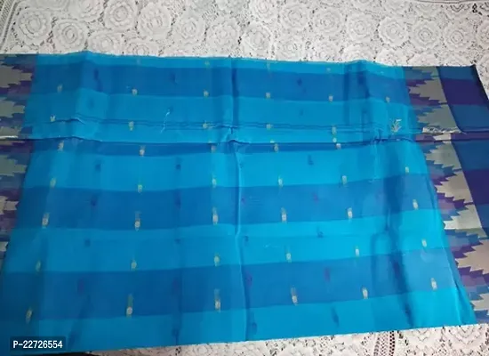 Stylish Cotton  Saree with Blouse piece For Women-thumb2