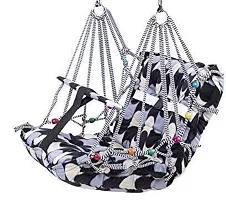 NADA Rose Cotton Swing Chair for Kids Baby's Children Folding and Washable 1-3 Years with Safety Belt - Home,Garden Jhula for Babies | Swing for Kids | Baby Hanging Swing Jhula (Multicolor)-thumb2